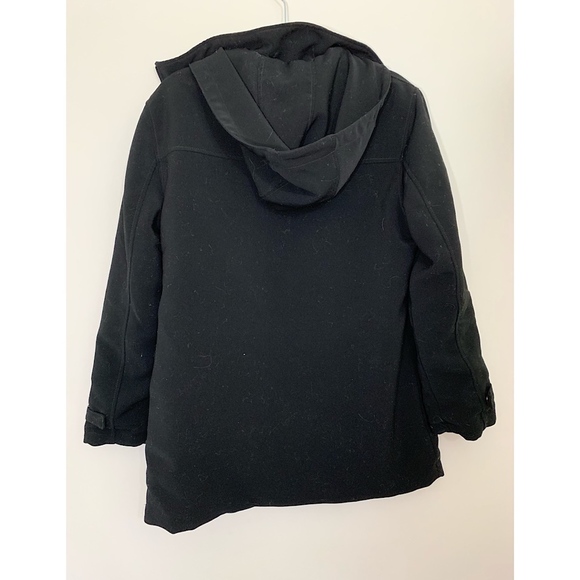 J.Percy Black Hooded Winter Coat; L - Picture 2 of 8